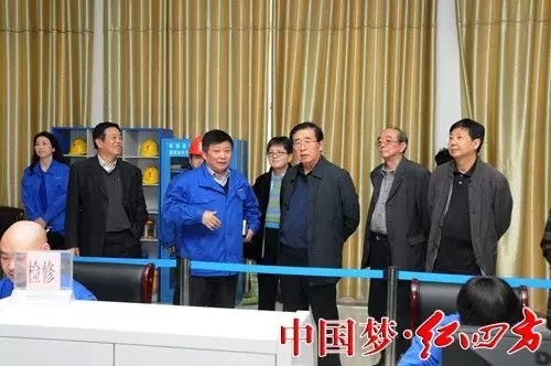 省市老领导参观了合成氨DCS控制室对企业的发展给予高度赞扬，希望小猪视频官网APP在调结构促转型上，加大力度科研创新，为化工企业发展再做贡献
